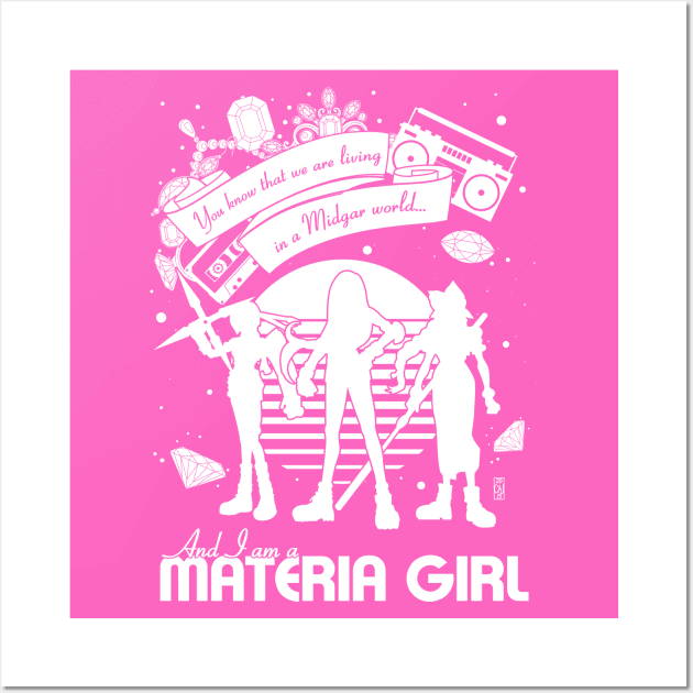 Materia Girl Wall Art by thebeardedbrushandblade